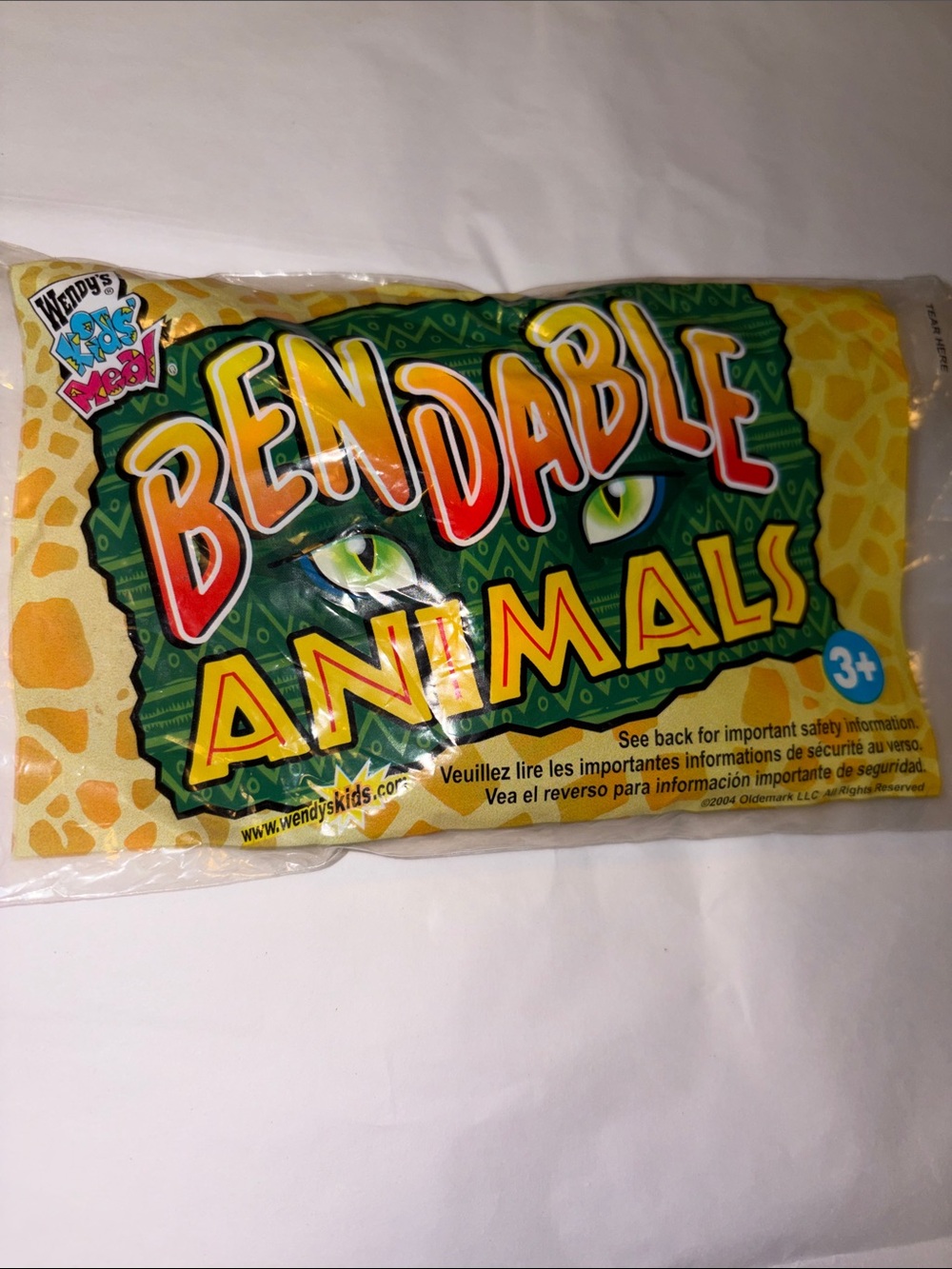Vintage Wendy’s Bendable Animals Toy - Bat